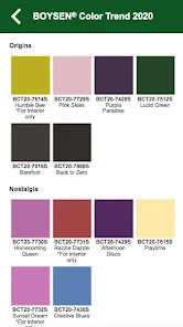 Boysen paint clearance color chart