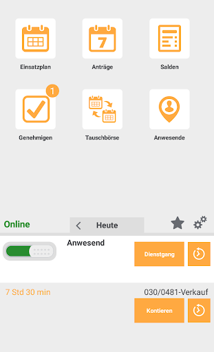 Android application ATOSS Workforce Management screenshort