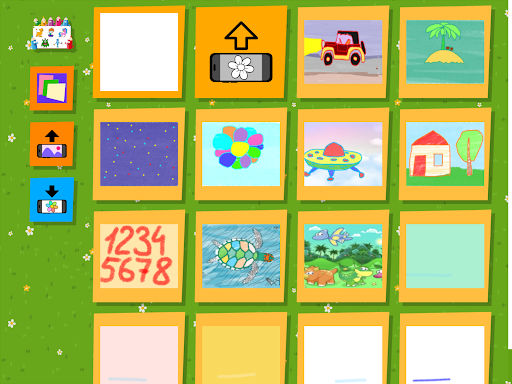 Screenshot of Busy Kids! Coloring pages book