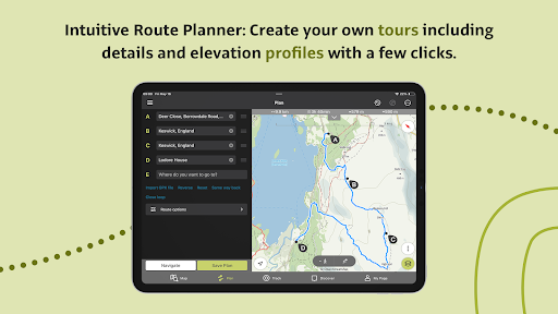 Screenshot of Outdooractive. Hike and Ride