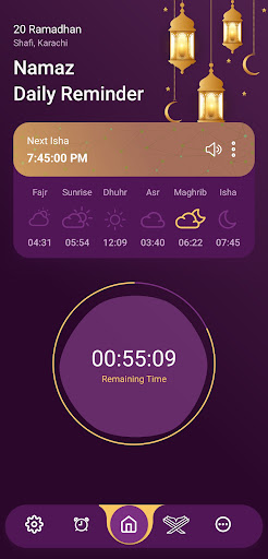 Android application Namaz 360: Azan Time Alarm screenshort
