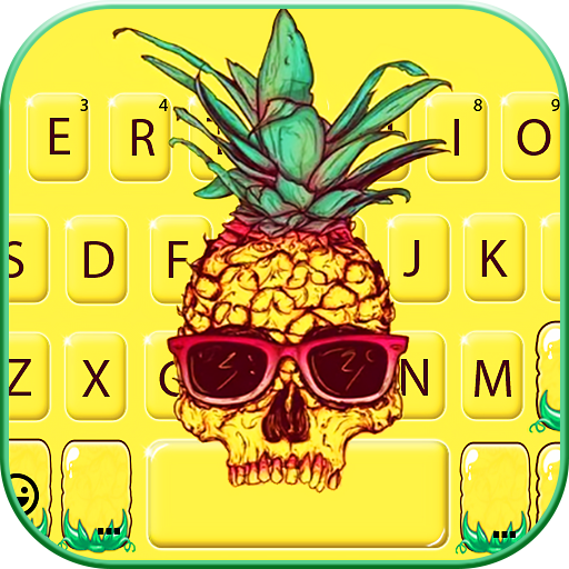 Cool Pineapple Skull Keyboard logo