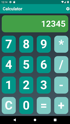 Android application Calculator screenshort