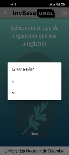Android application InvBasa UNAL screenshort