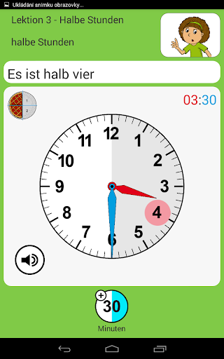 Die Uhr & Uhrzeit lernen Screen 3