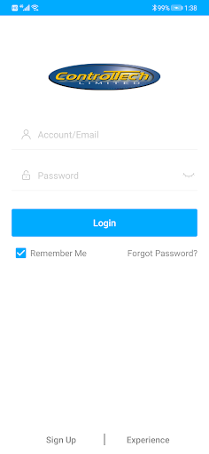 Android application Controltech Vision Pro screenshort