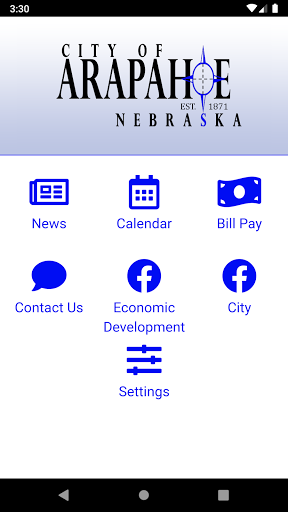 Android application City of Arapahoe Nebraska screenshort