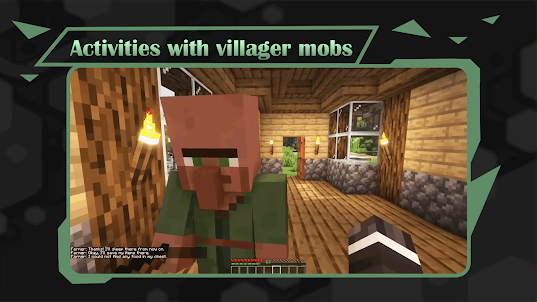 MCPE Villagers Mobs Addon