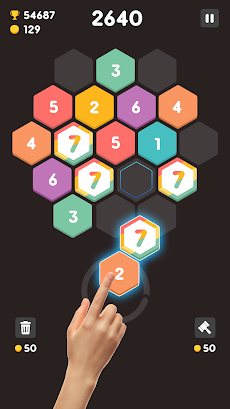 Up 7: Merge Hexa Block Puzzleのおすすめ画像3