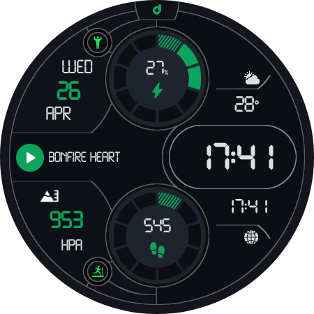 DS D003 - Digital watch face screenshot 3