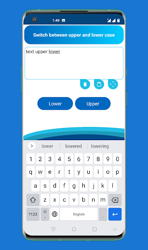 small upper letters - text sty Screen 3