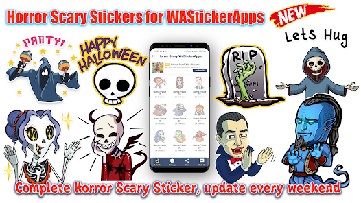 Imágen 22 Horror Scary WASticker android