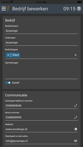 Android application AccensysNext screenshort