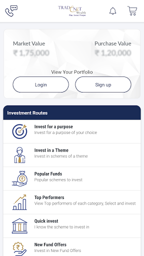 Android application TradeNet MF screenshort