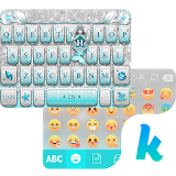Blue Silver Emoji KikaKeyboard icon