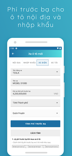 Tính Phí Trước Bạ Screen 3