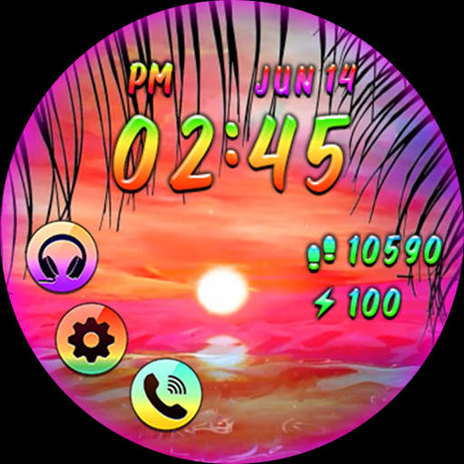 Fantastic Rainbow_Watchface Screenshot
