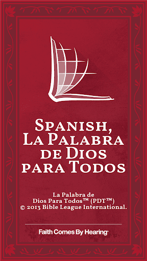 Screenshot of Spanish PDT Bible