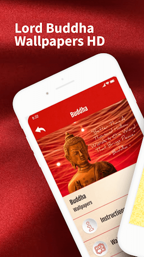 Android application Buddha HD Wallpapers screenshort