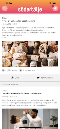 Android application Södertälje Besöksnäring screenshort