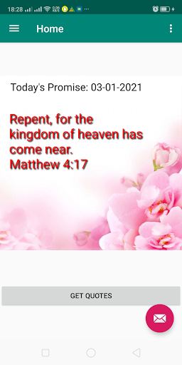 Android application Bible Quotes 365 screenshort
