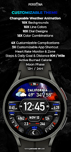 Screenshot 12 PER017 Axis Digital Watch Face android
