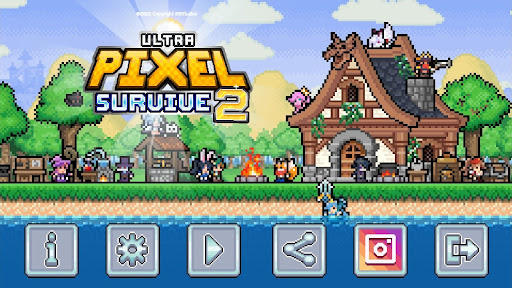 Android application Ultra Pixel Survive 2: RPG screenshort