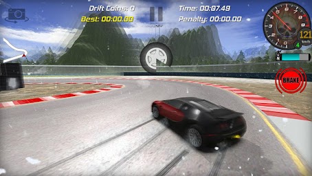 Car driving, real drift