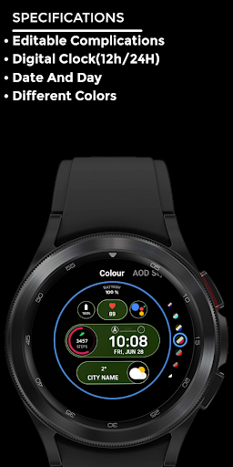 Night ver 11 - watch face screenshot 3