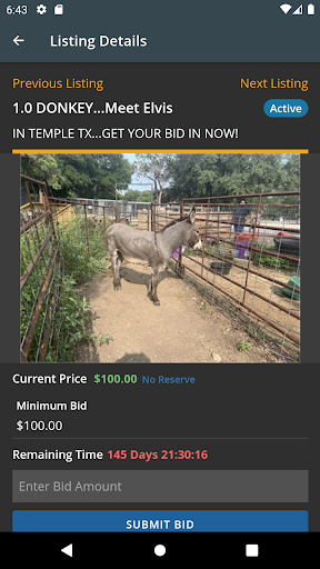 Wildlife Buyer Screen 3
