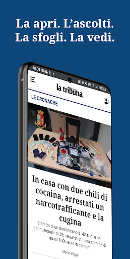 Android application La Tribuna di Treviso screenshort