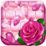 Pink Rose Keyboard Themes icon