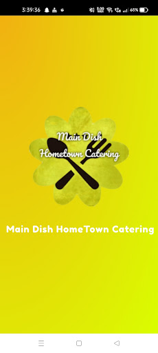 Android application Maindishhometowncatering screenshort