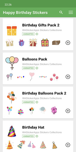 WASticker Happy Birthday WA Screen 3