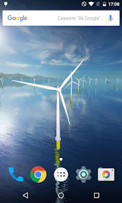 Captura de Pantalla 1 Coastal Wind Farm Wallpaper android