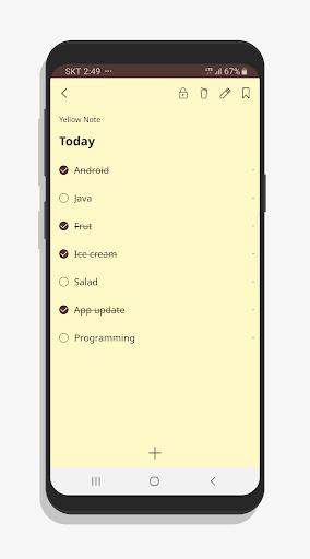 Screenshot of YellowNote - Notepad, Notes