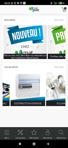 Android application MatElec screenshort