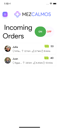 Android application Meztaxi screenshort