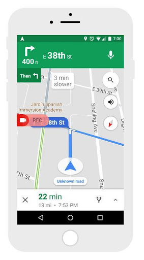Android application Open Dash Cam screenshort