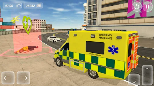 Ambulance Driving Rescue Games