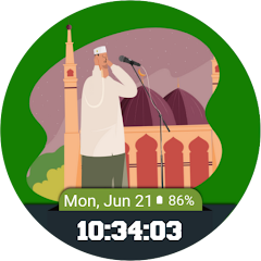 Azaan Animated Watch Face
