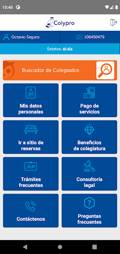 Android application Colypro screenshort