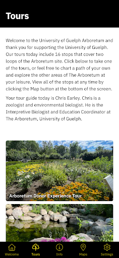 UofG Arboretum Tour Screen 2