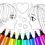 Cover Image of Download Valentines love coloring book  APK