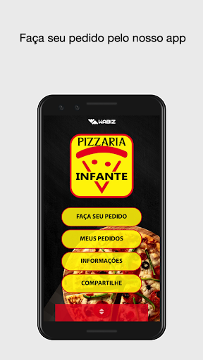 Android application Pizzaria Infante screenshort
