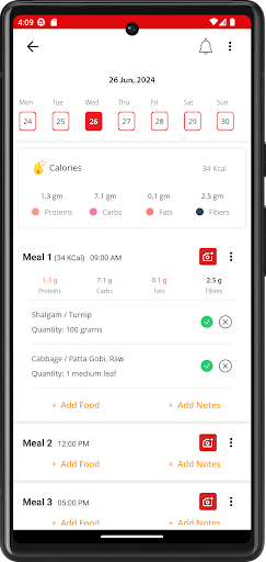 Android application The Fitness Zone screenshort
