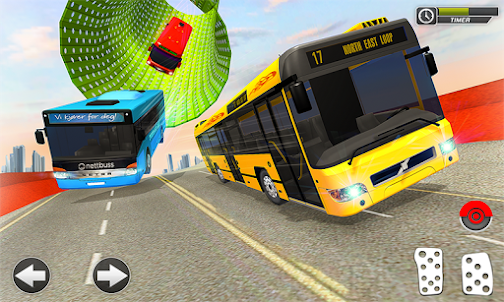 メガランプ：バスインポッシブルスタントバス運転手のゲーム