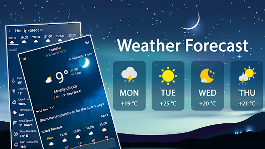 Weather Forecast, Live Weather 1.3.1 APK + Mod (Unlimited money) إلى عن على ذكري المظهر