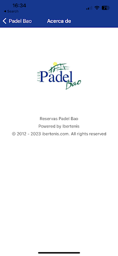 Reservas Pádel Bao Screen 2