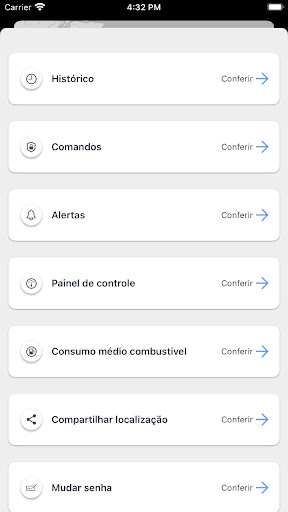 RDW rastreamento Screen 2